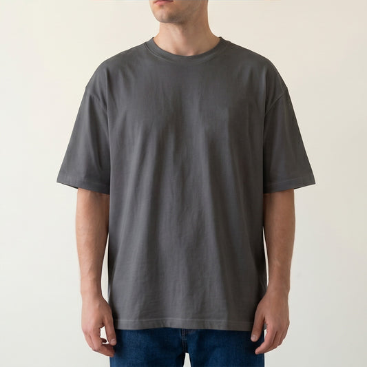 Oversize T-Shirt - Bolivar - Cotton - Just Me - DTF Printing - Gray