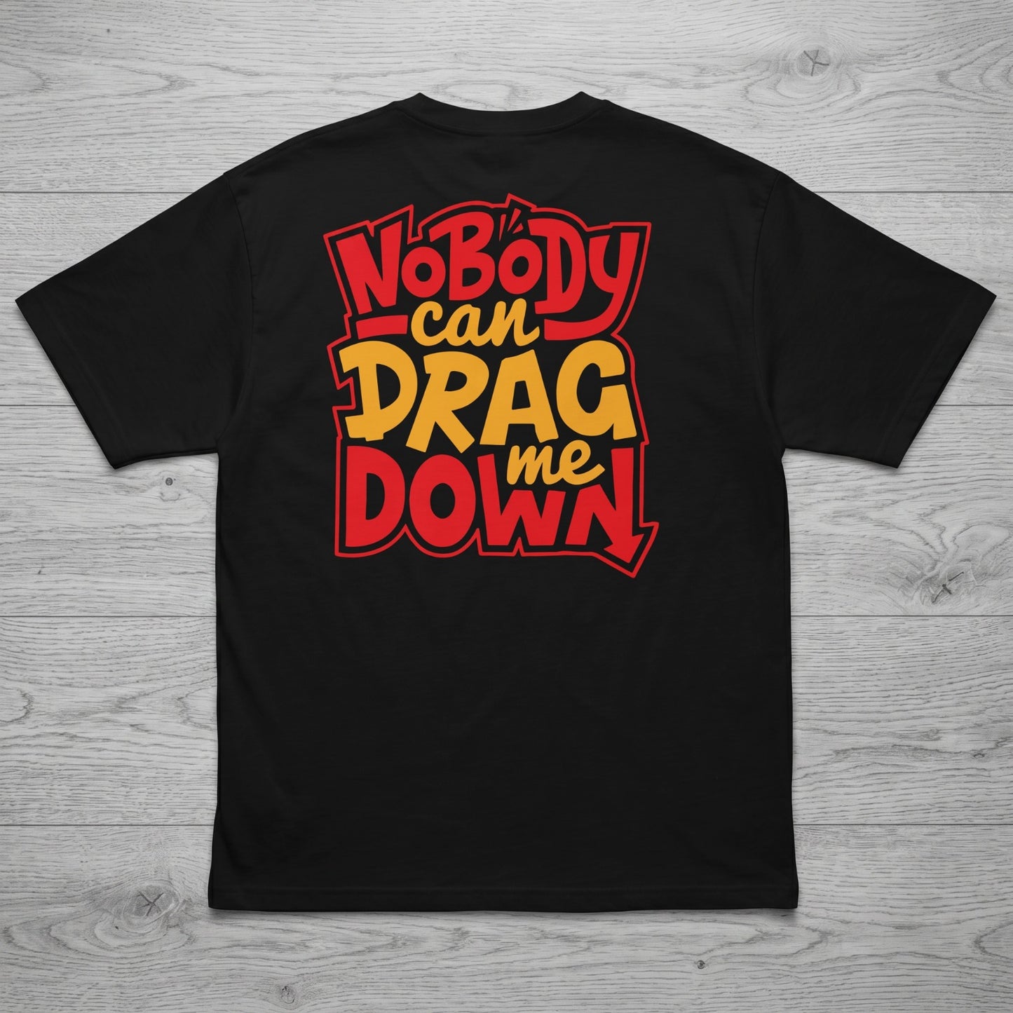 Oversize T-Shirt - NoBody - Bolivar - Cotton - Buff Printing - Black