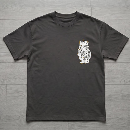 Oversize T-Shirt - Bolivar Cotton - Make Dope - DTF Printing - Gray
