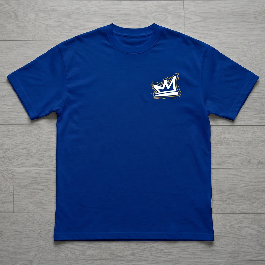 Oversize T-Shirt - Bolivar Cotton - Hustle - DTF Printing - Blue