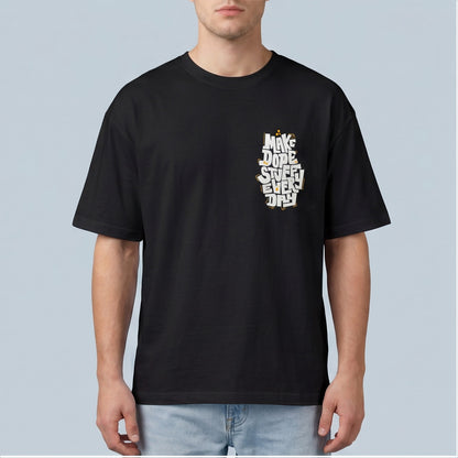 Oversize T-Shirt - Bolivar Cotton - Make Dope- DTF Printing - Black