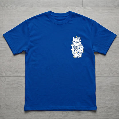 Oversize T-Shirt - Bolivar Cotton - Make Dope - DTF Printing - Blue