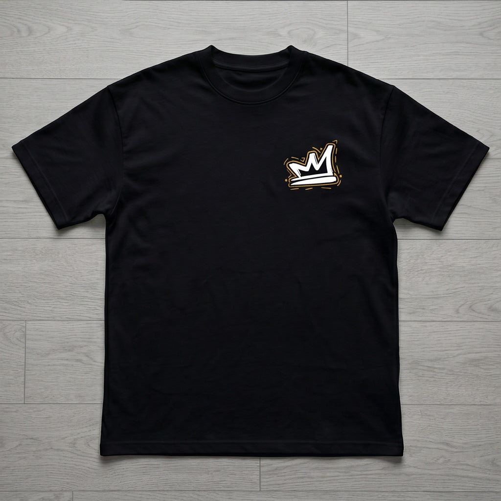 Oversize T-Shirt - Bolivar Cotton - Haste - DTF Printing - Black