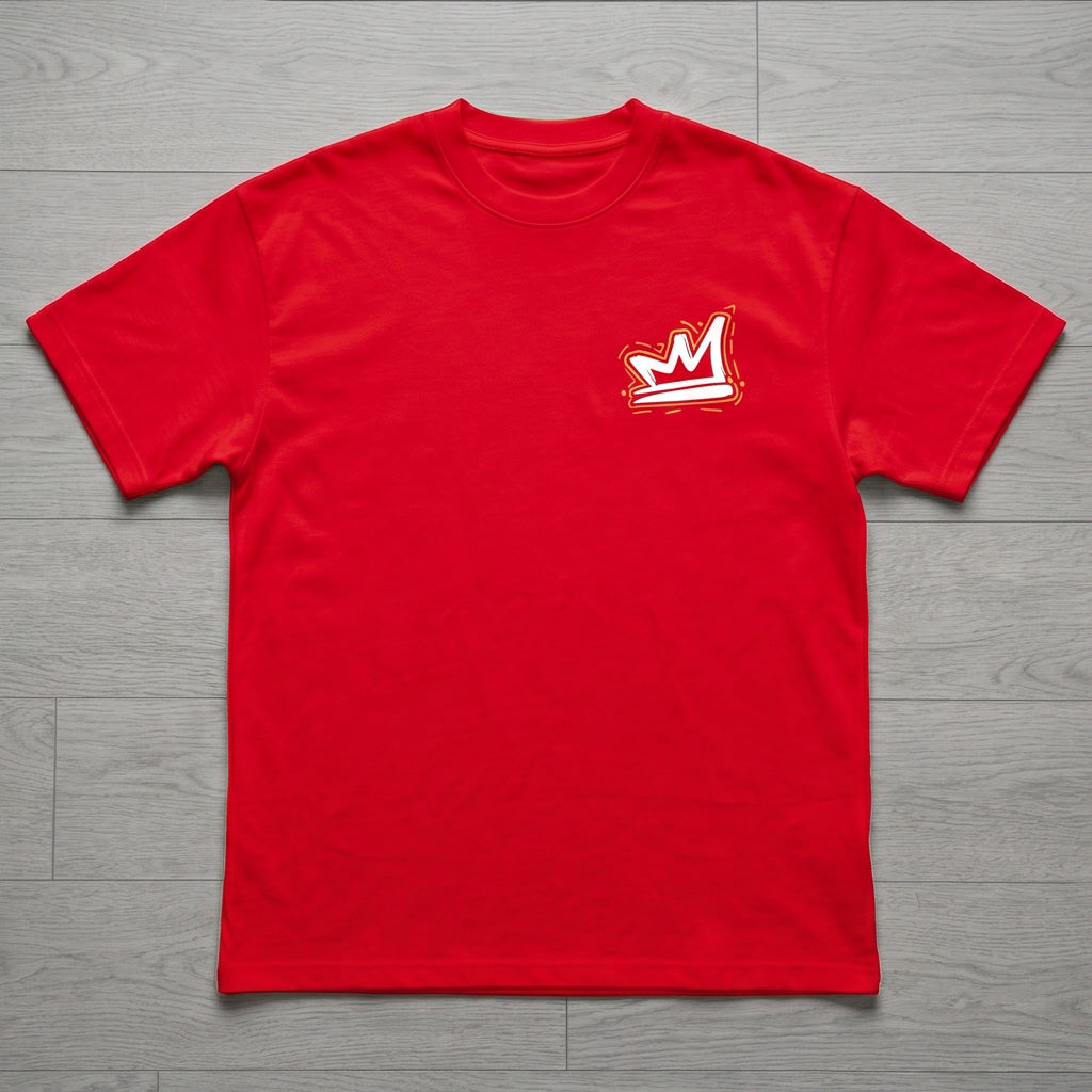Oversize T-Shirt - Bolivar Cotton - Hustle - DTF Printing - Red
