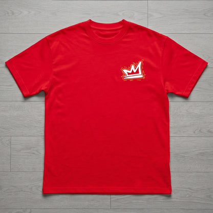 Oversize T-Shirt - Bolivar Cotton - Hustle - DTF Printing - Red