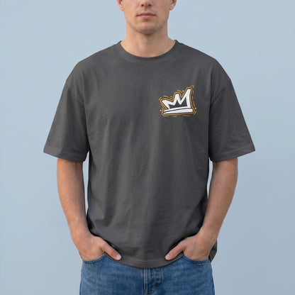 Oversize T-Shirt - Bolivar Cotton - Haste - DTF Printing - Gray