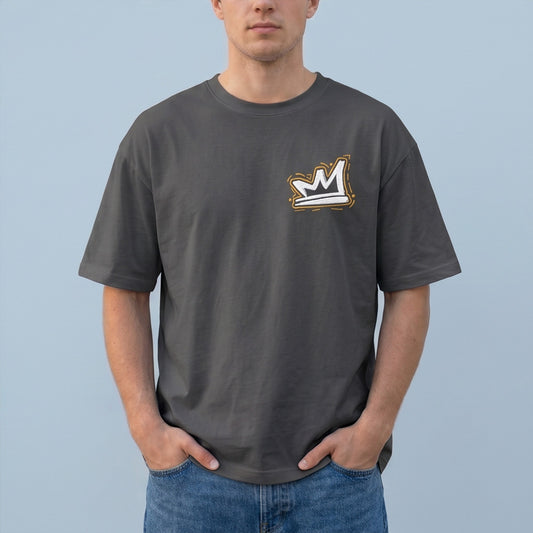 Oversize T-Shirt - Bolivar Cotton - Haste - DTF Printing - Gray