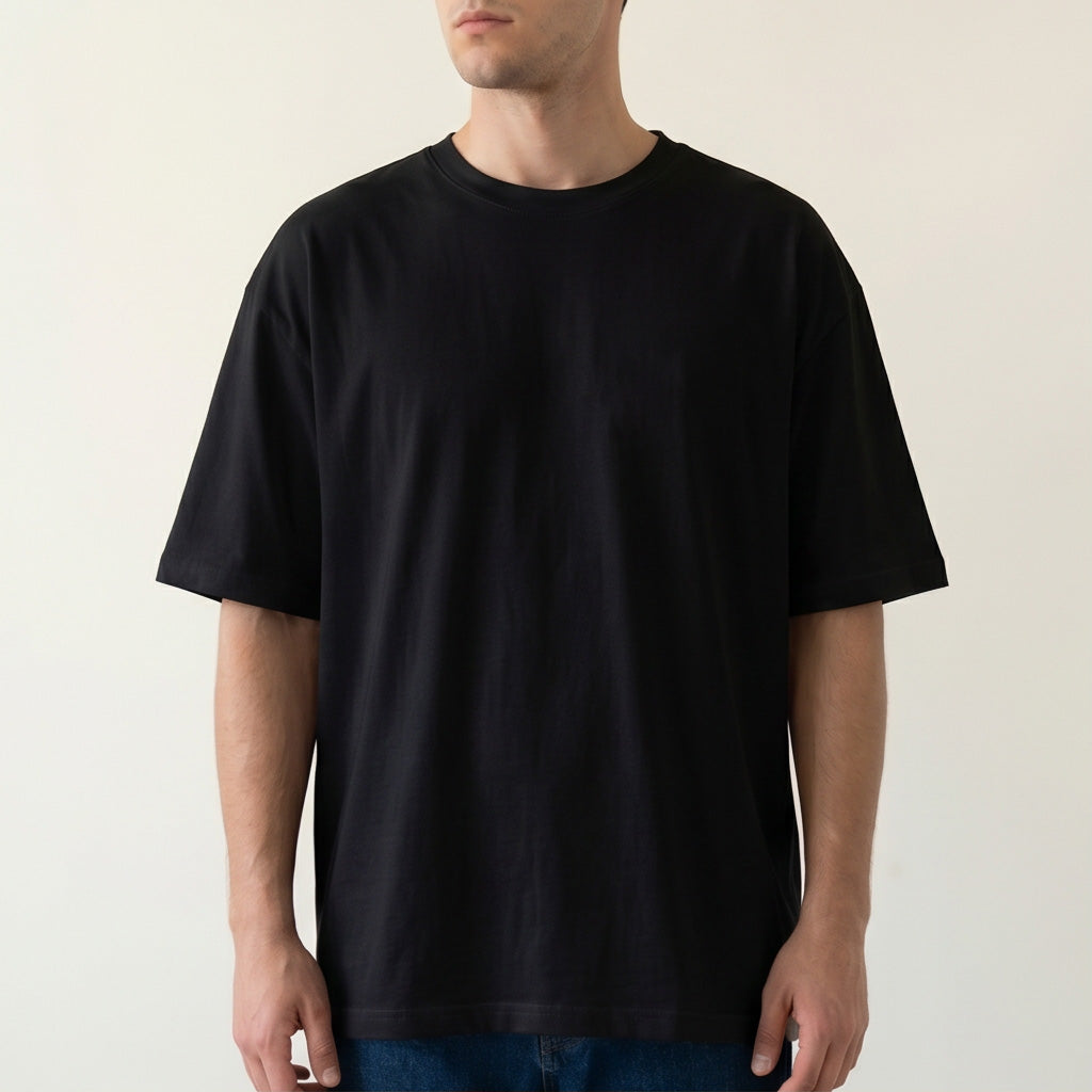 Oversize T-Shirt - Bolivar - Cotton - Just Me - DTF Printing - Black