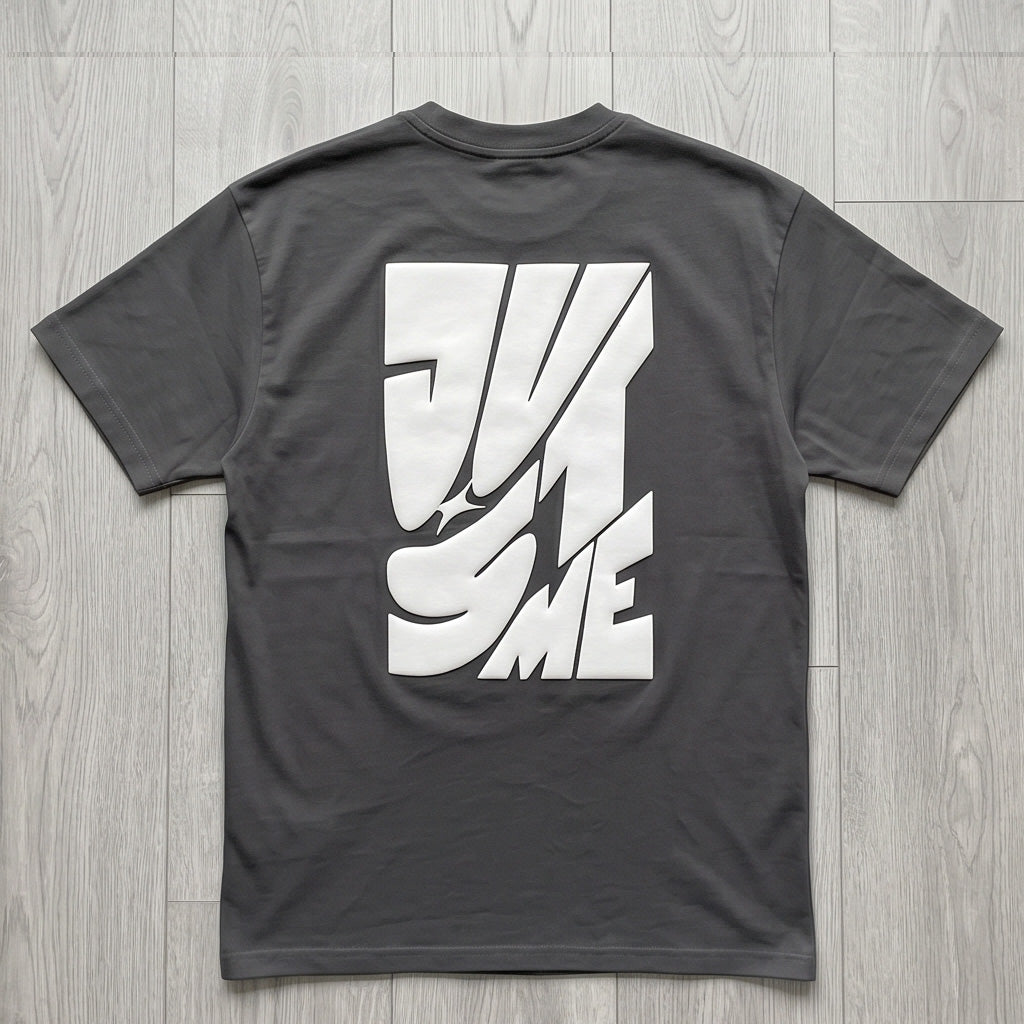 Oversize T-Shirt - Bolivar - Cotton - Just Me - DTF Printing - Gray