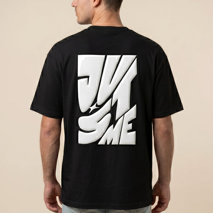 Oversize T-Shirt - Bolivar - Cotton - Just Me - DTF Printing - Black