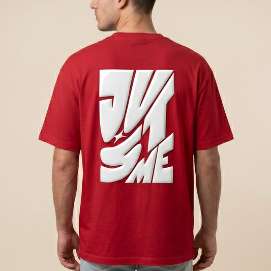 Oversize T-Shirt - Bolivar - Cotton - Just Me - DTF Printing - Red