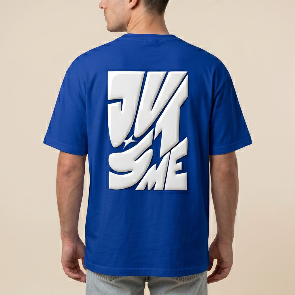 Oversize T-Shirt - Bolivar - Cotton - Just Me - DTF Printing - Blue