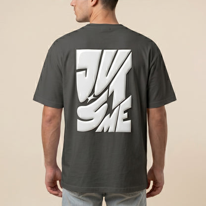 Oversize T-Shirt - Bolivar - Cotton - Just Me - DTF Printing - Gray