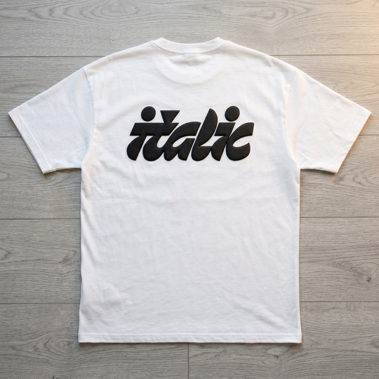 Oversize T-Shirt - Bolivar Cotton - Italic - DTF Printing - White