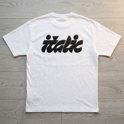 Oversize T-Shirt - Bolivar Cotton - Italic - DTF Printing - White
