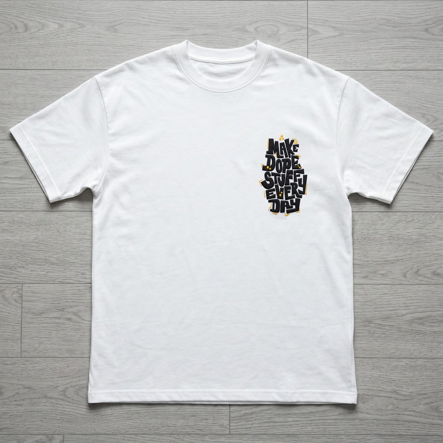 Oversize T-Shirt - Bolivar Cotton - Make Dope - DTF Printing - White
