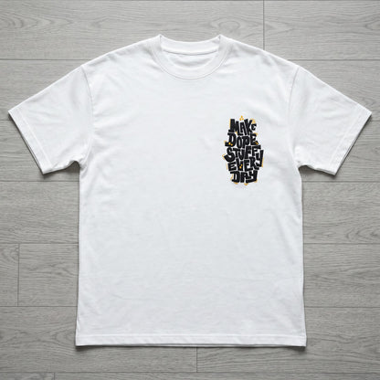 Oversize T-Shirt - Bolivar Cotton - Make Dope - DTF Printing - White