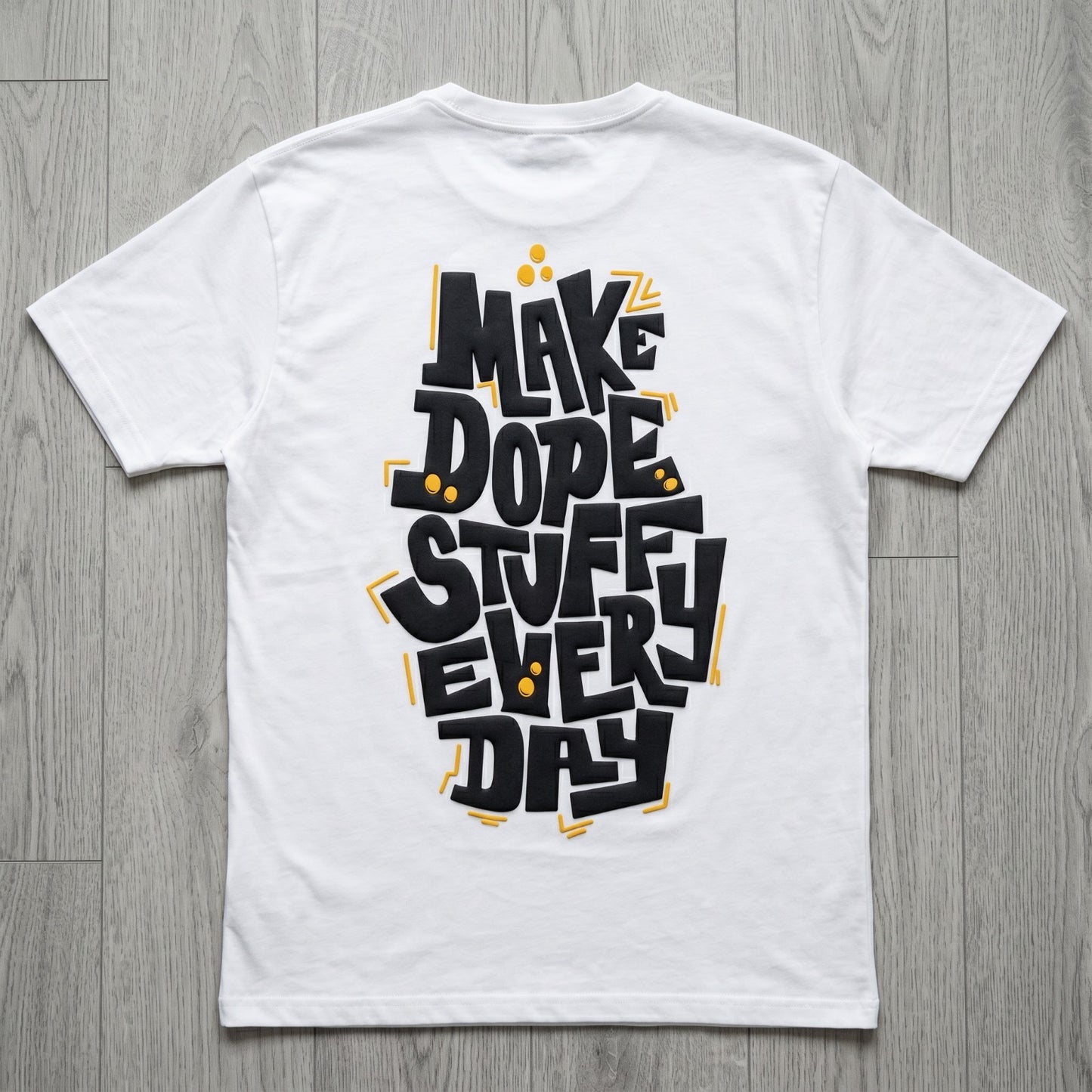 Oversize T-Shirt - Bolivar Cotton - Make Dope - DTF Printing - White