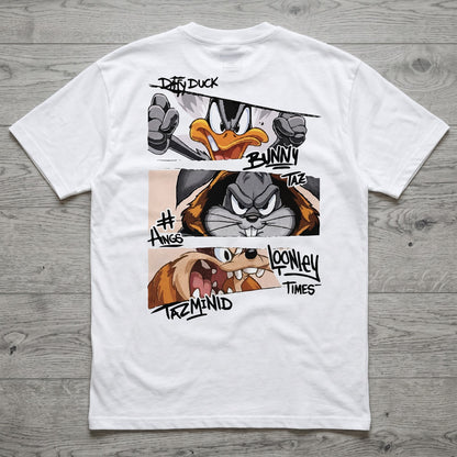 Oversize T-Shirt - Bolivar Fabric - Cotton 100% - Buff Printing - White