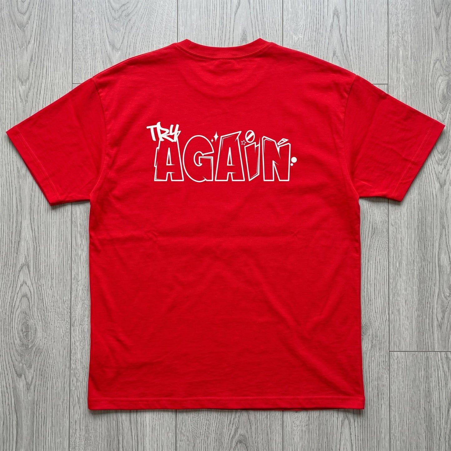 Oversize T-Shirt - Bolivar Fabric - Cotton 100% - Buff Printing - Red