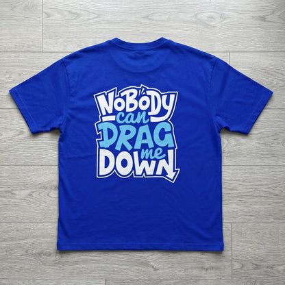 Oversize T-Shirt - NOBody - Bolivar - Cotton - Buff Printing - Blue