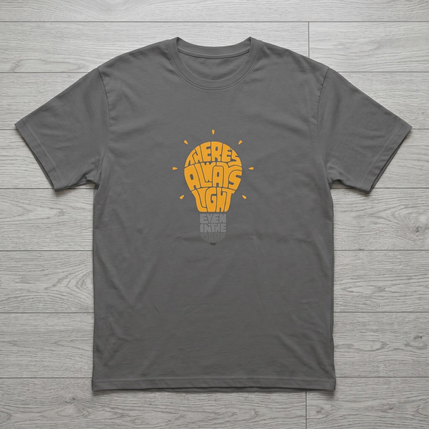 Oversize T-Shirt - Bolivar - Cotton - LIGHT - Buff Printing - Gray
