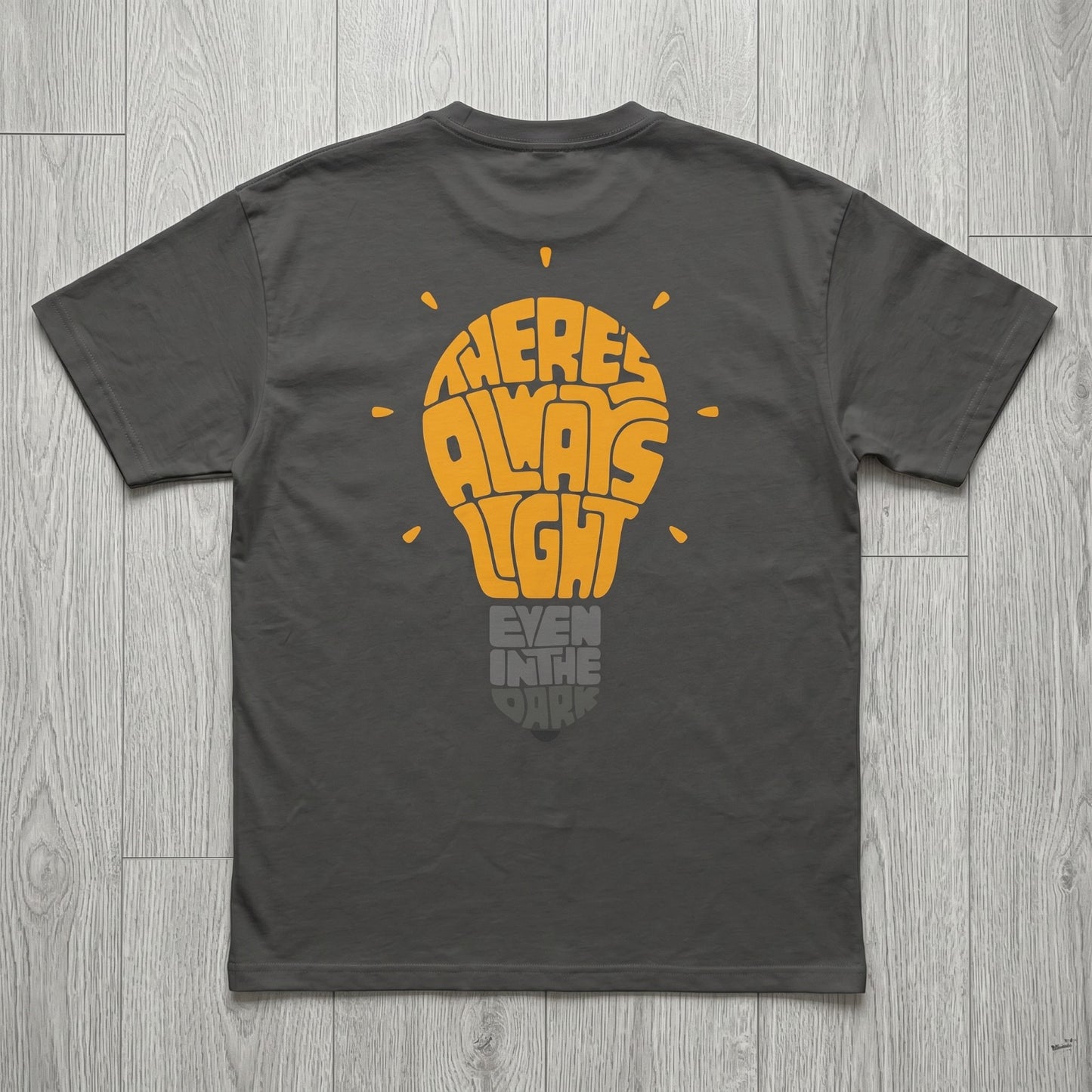 Oversize T-Shirt - Bolivar - Cotton - LIGHT - Buff Printing - Gray