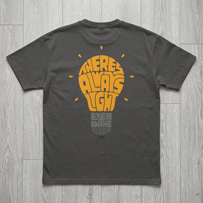 Oversize T-Shirt - Bolivar - Cotton - LIGHT - Buff Printing - Gray