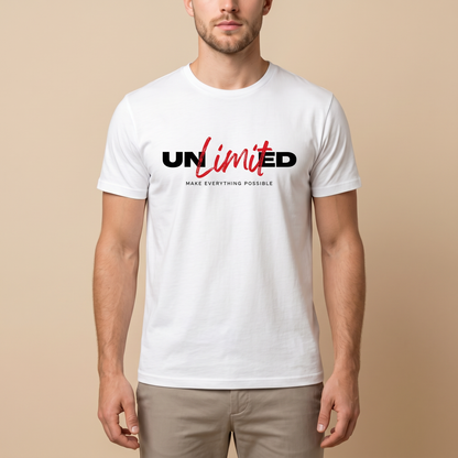 T-Shirt - Cotton - UNLIMITED - DTF Printing - White