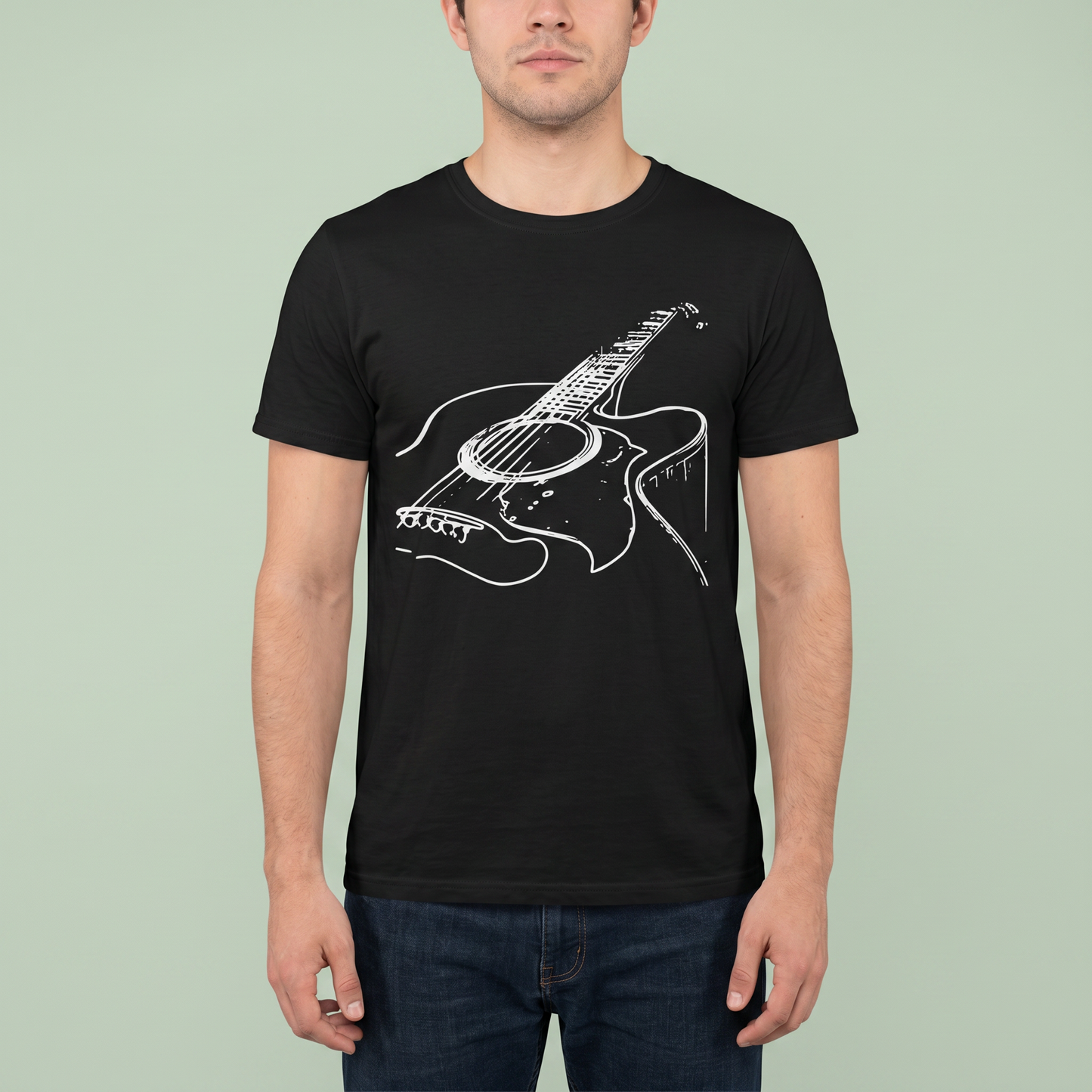 T-Shirt - Cotton - Hustle - DTF Printing - Black