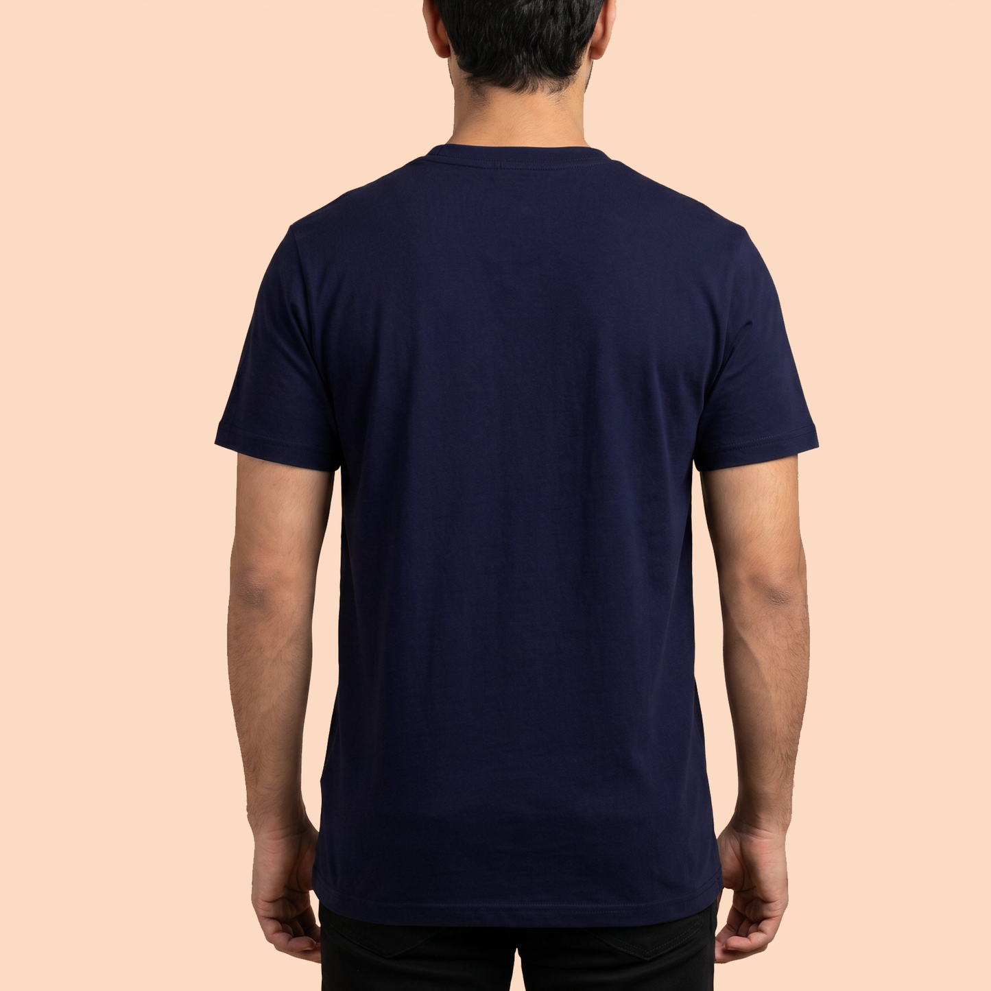 T-Shirt - Cotton - Hustle - DTF Printing - Dark Blue