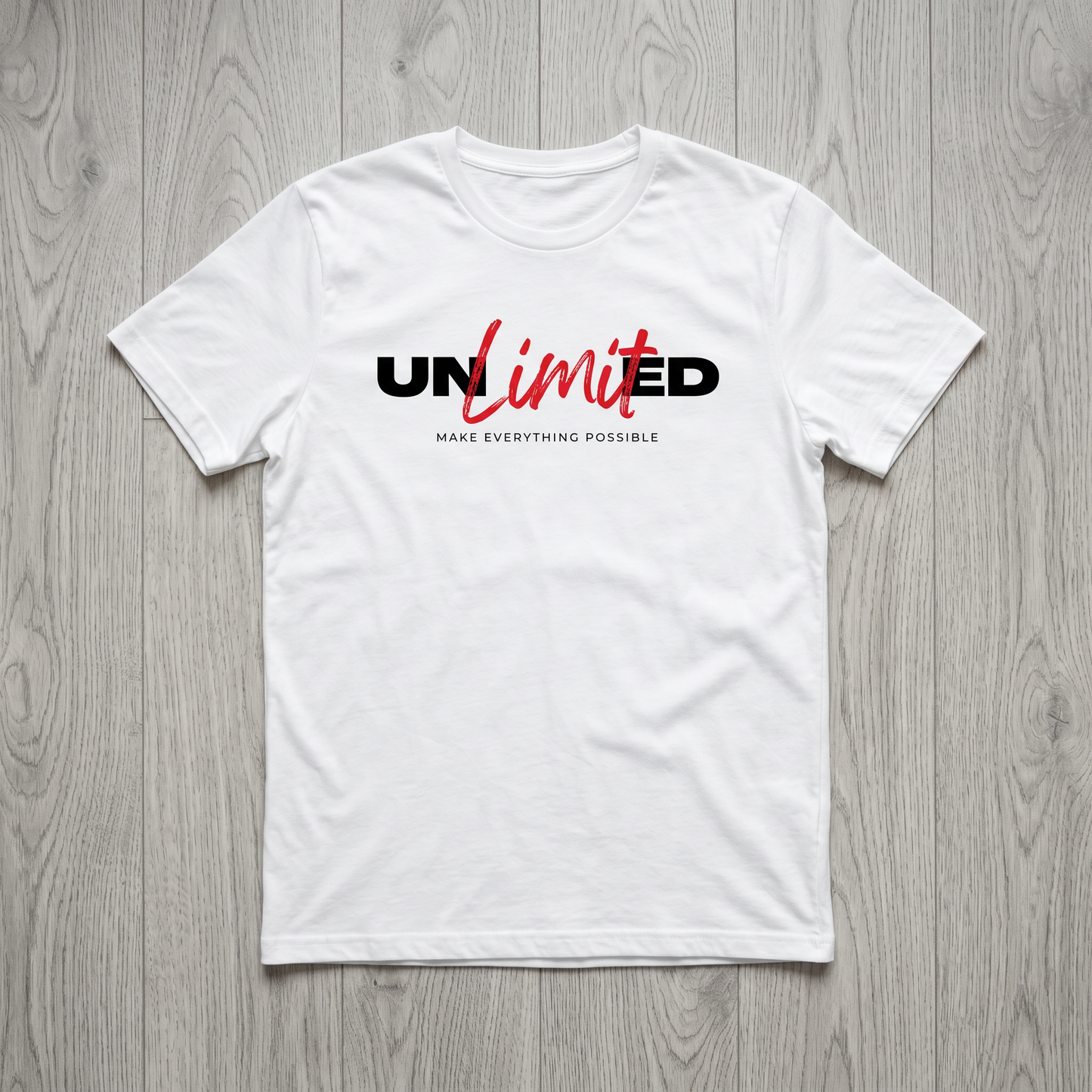 T-Shirt - Cotton - UNLIMITED - DTF Printing - White
