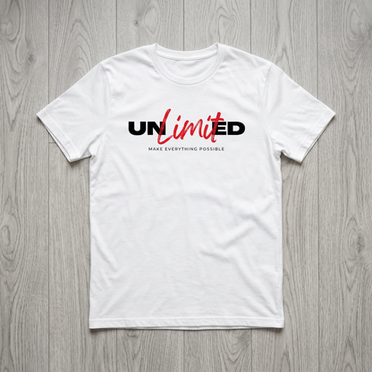 T-Shirt - Cotton - UNLIMITED - DTF Printing - White