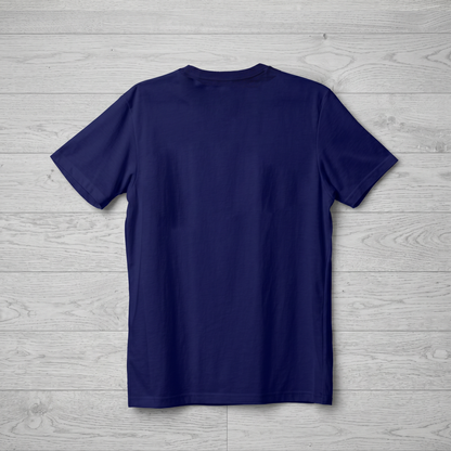 T-Shirt - Cotton - Hustle - DTF Printing - Dark Blue